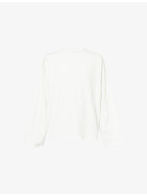 Long-Sleeve Relaxed Cotton-Jersey T-Shirt