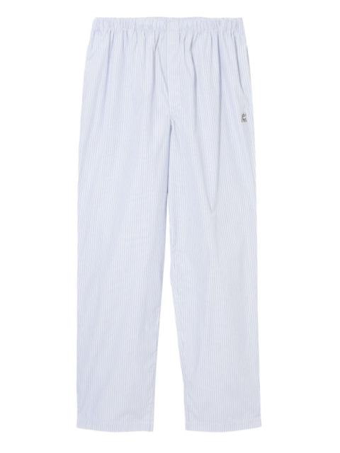 striped elasticated trousers