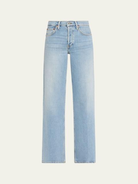 Mid-Rise Wide-Leg Jeans