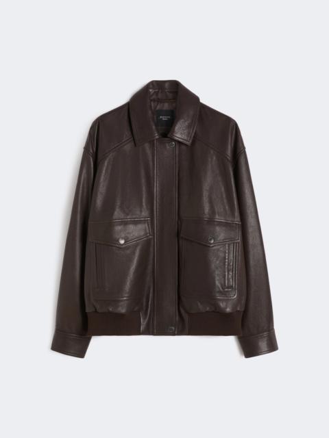 Leather jacket - BROWN