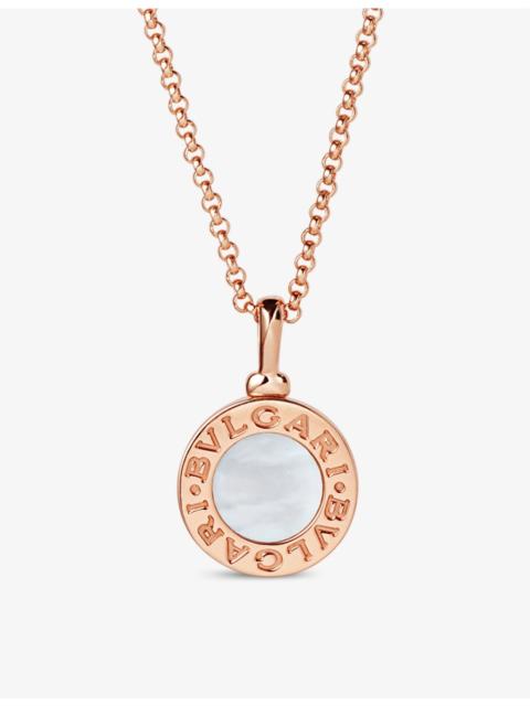 Bvlgari Bvlgari 18ct rose-gold and mother-of-pearl necklace