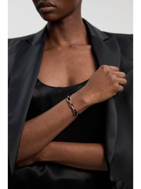 Chain Link Leather Bracelet