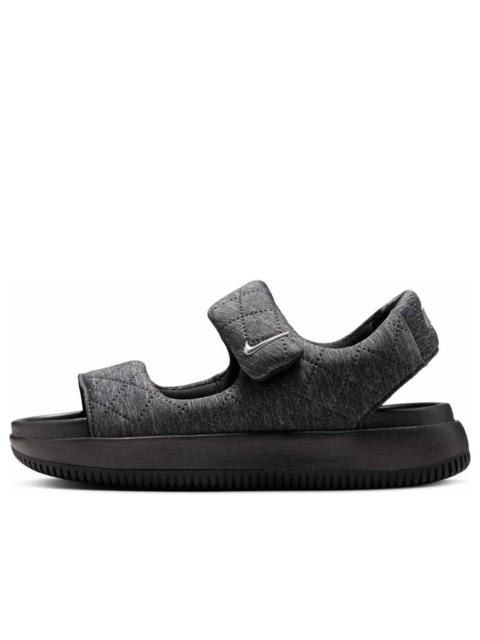 (WMNS) Nike Calm SE Sandals 'Black Metallic Silver' HJ9000-002