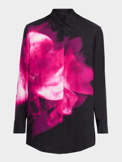 Long-Sleeve Floral Shirt
