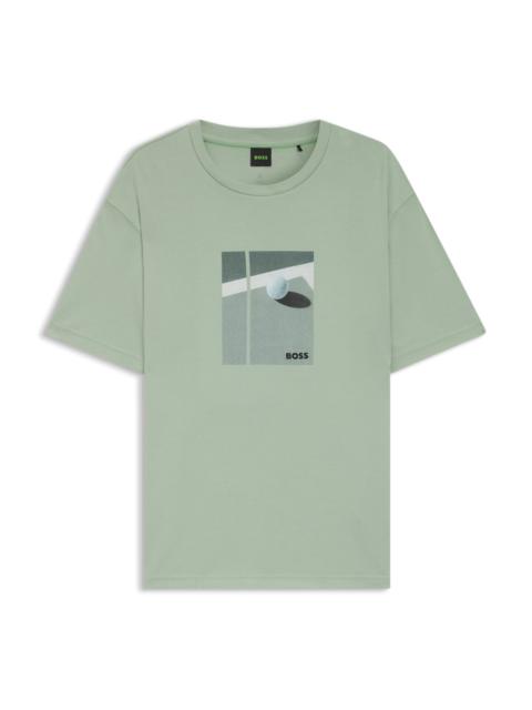 TENNIS-ARTWORK T-SHIRT IN PIMA COTTON