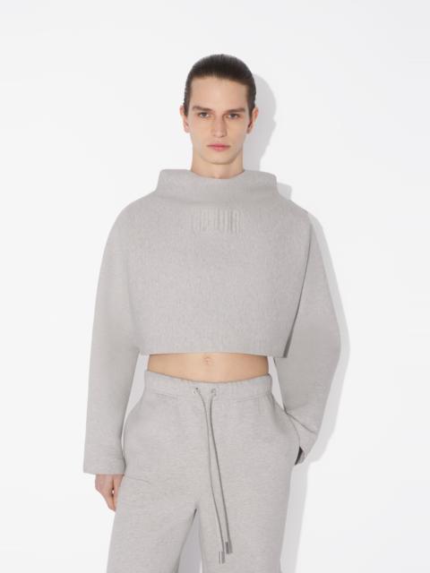 THE EMBOSSED GAULTIER HOODED SWEATSHIRT