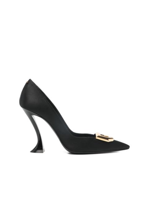 sculpted-heel pumps