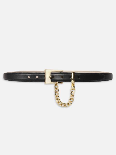 The Chain Detail Belt in Black