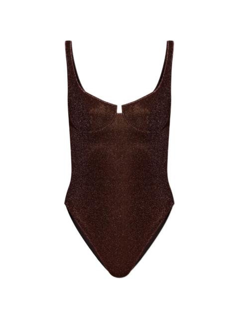 square-neck swimsuit