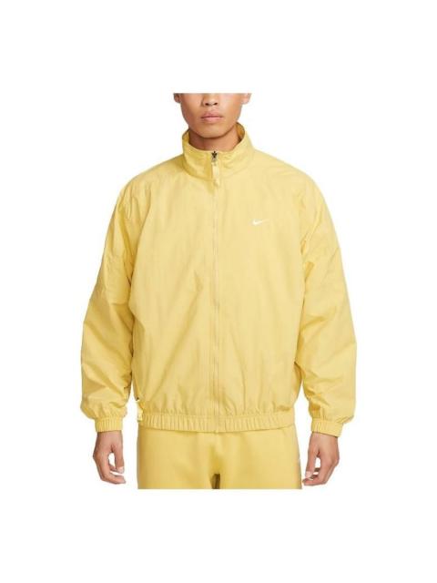 Nike Solo Swoosh Zipped Jacket 'Yellow' DQ5201-700