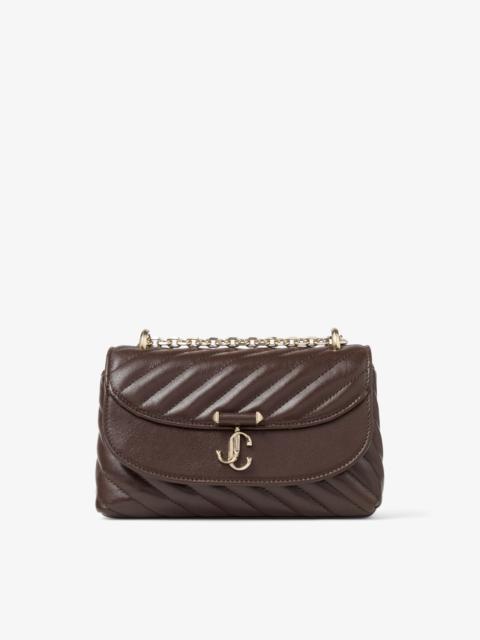 Curve Crossbody S
Chocolate Quilted Biker Leather Crossbody Bag