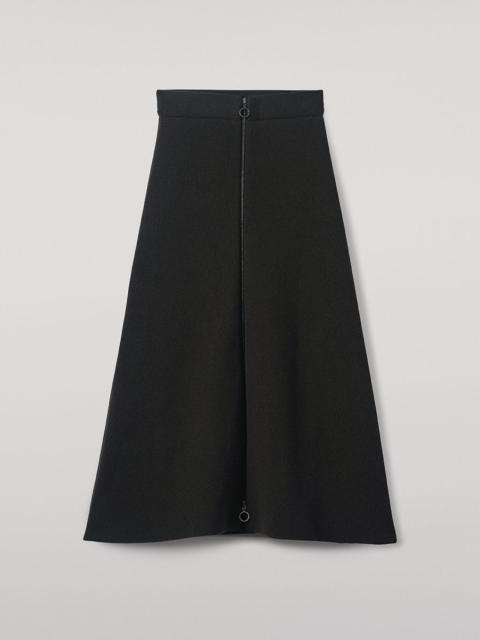 A-Line Milano Grey Cashmere Skirt