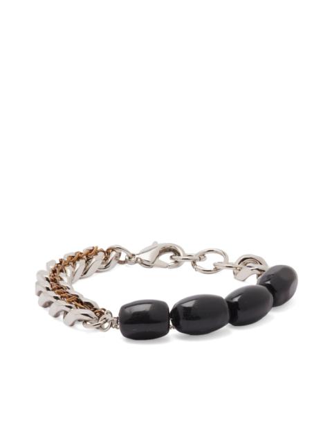 Dries Van Noten Onyx and Chain Bracelet
