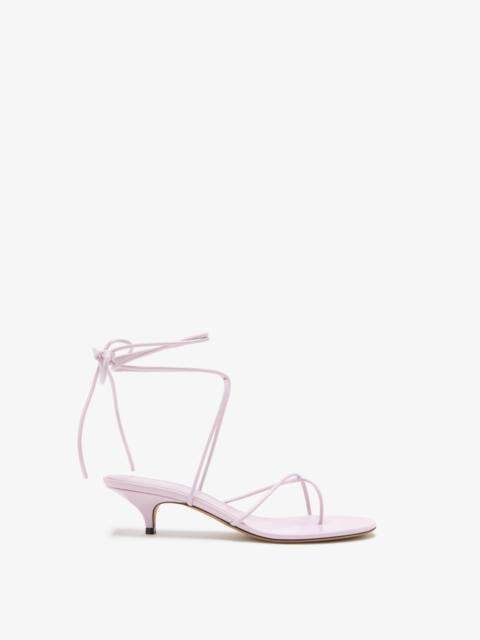 Slash Tie Sandals in Capretto Leather