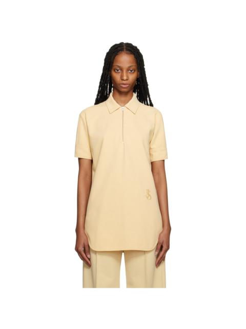 Yellow Embroidered Polo