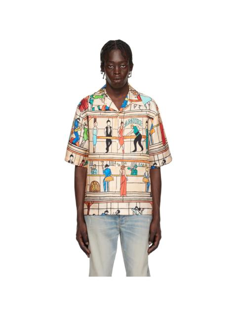 Beige 'Amiri' Pool Hall Bowling Shirt