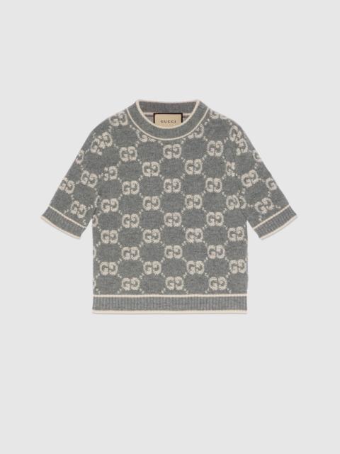 GG wool bouclé jacquard top