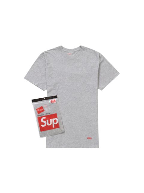 Supreme Hanes Tagless Tees (2 Pack) Heather Grey