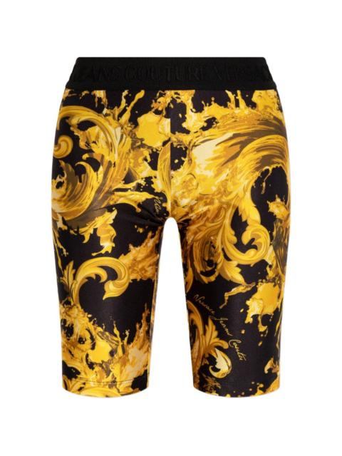 baroque-printed legging shorts