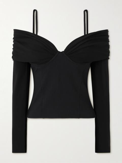 Hazel Off-the-shoulder Stretch-jersey Top