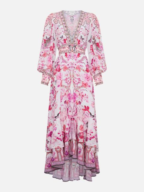 LONG BUTTON FRONT DRESS