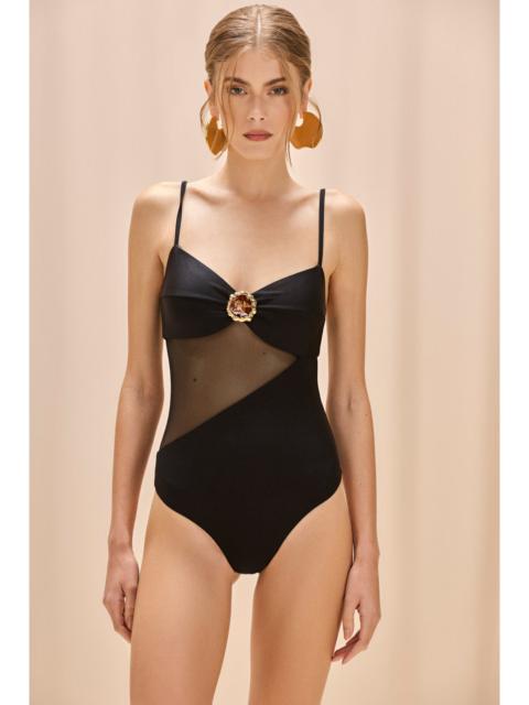 JADE LYCRA TULLE BODYSUIT