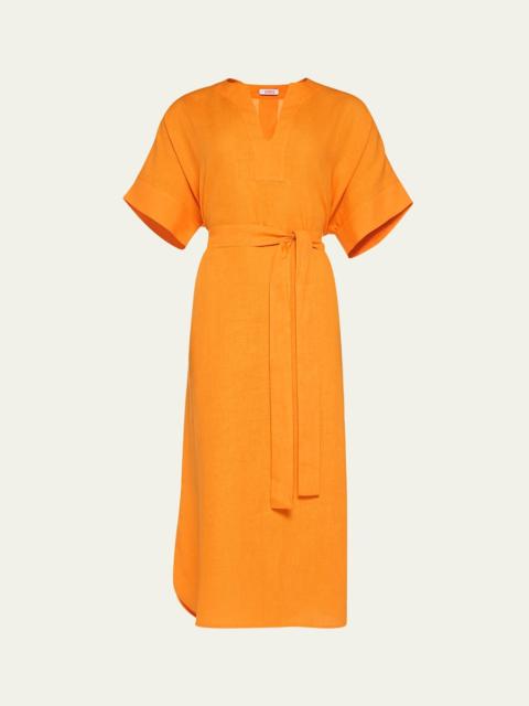 Bibi Linen Kaftan Coverup