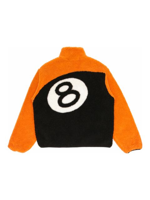 Stussy 8 Ball Sherpa Reversible Jacket Orange