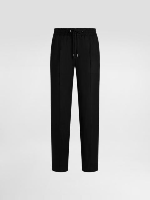 Chevron flannel joggers