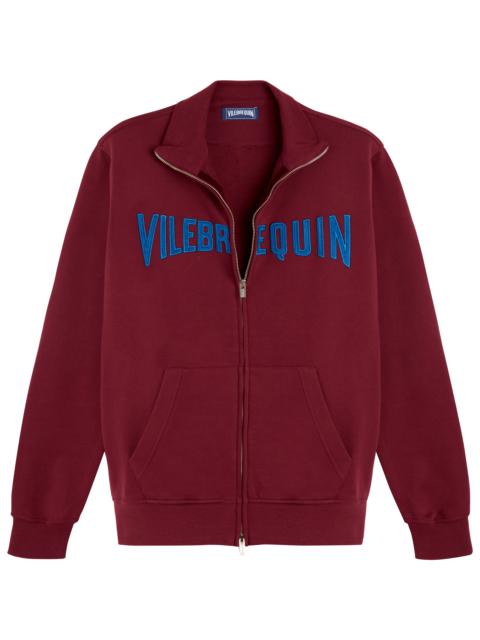Men Front Zip Sweatshirt Embroidered Logo Velvet Starlettes