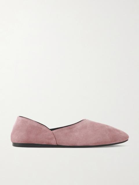 Jane Paneled Suede Flats
