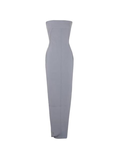 seam slit maxi dress