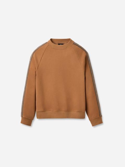 ® Men's Tasman Crewneck Cotton Blend Tops in Chestnut