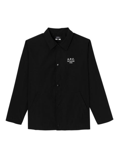 button-fastening shirt jacket