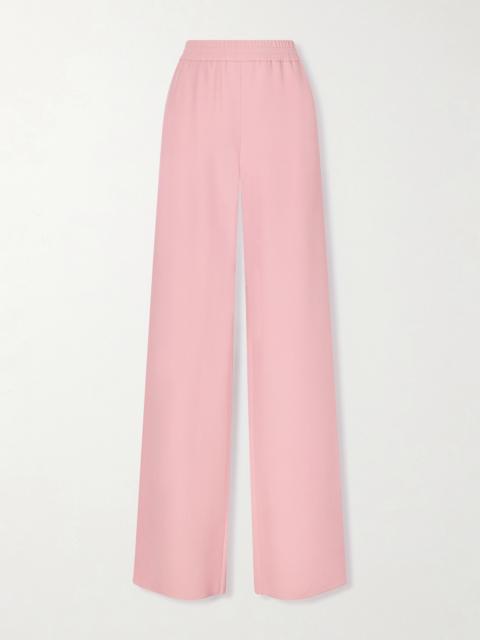 Silk-cady Wide-leg Pants