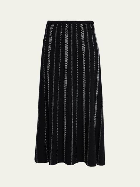 Morena Textured Knit Midi Skirt
