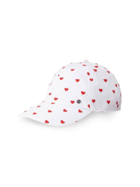 heart-print cap