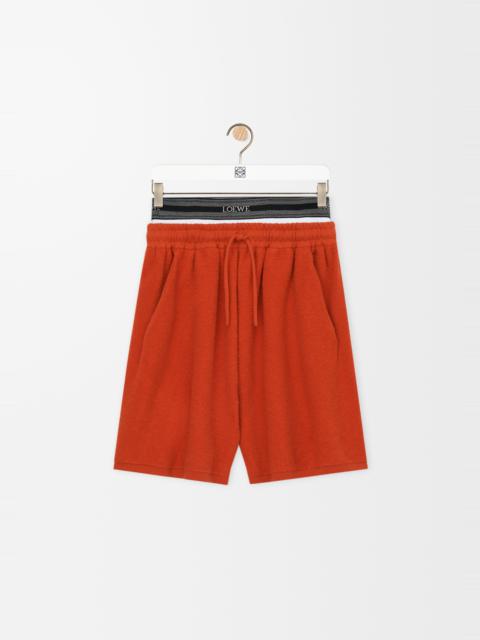 Shorts in wool blend