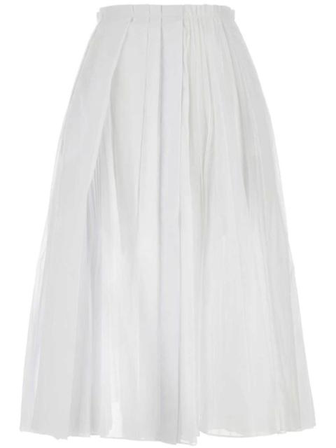 cotton midi skirt