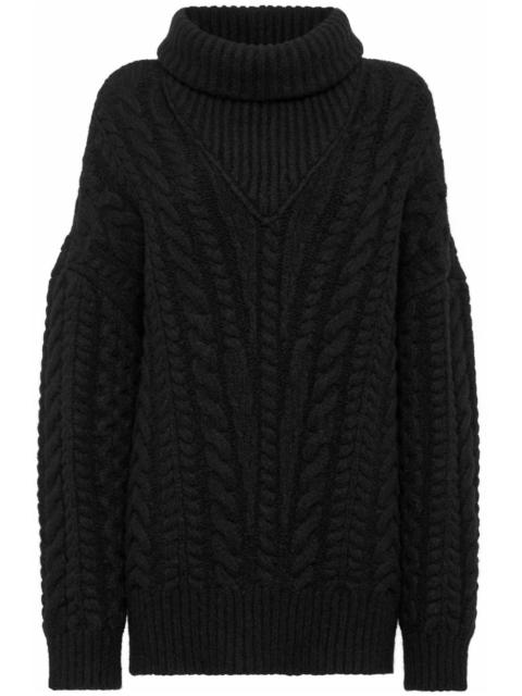 Skull&Bones cable-knit jumper