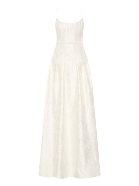 Vanilla Dreams textured-panelled gown