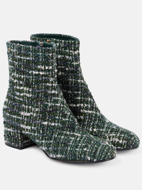 Joelle bouclé tweed ankle boots