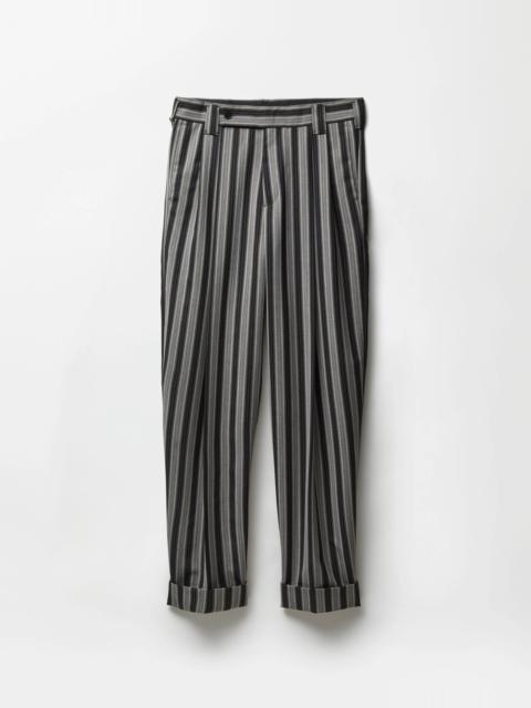 Pinstripe Wool Oversized Pants