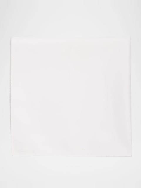 Men's Solid Cotton Evening Pocket Square