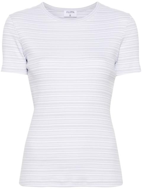 striped ribbed T-shirt