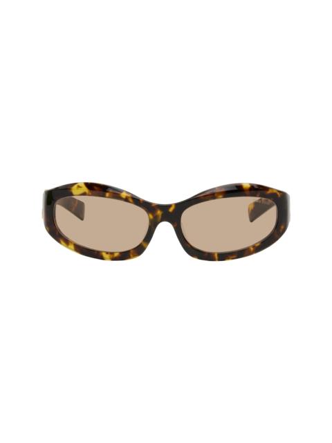 Brown Shield Sunglasses