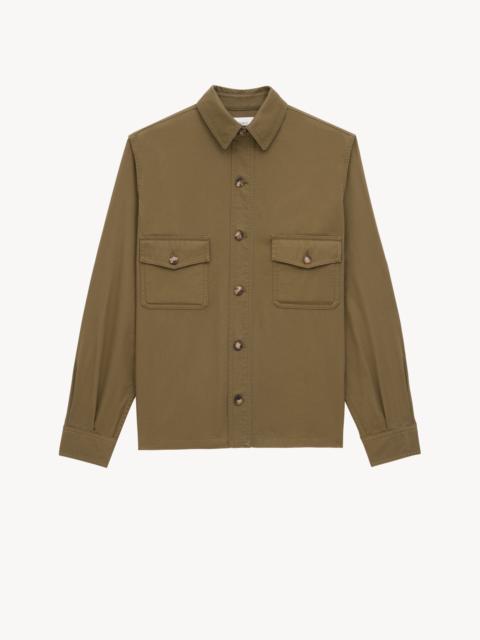 OVERSHIRT IN COTTON TWILL