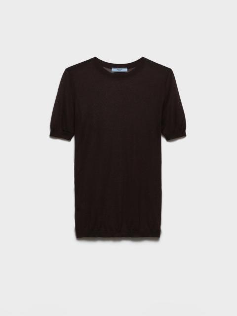 Cashmere and silk crew-neck sweater