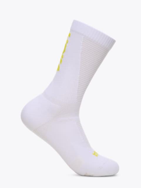 Race Day Crew Sock in White