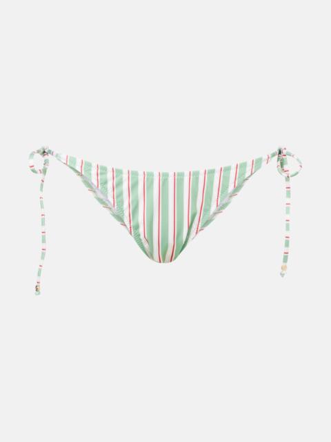 Bony striped bikini bottoms